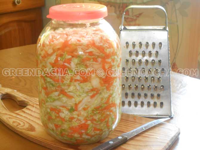 Квашеная капуста на зиму.