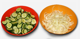 Латгальский салат - ингредиенты.