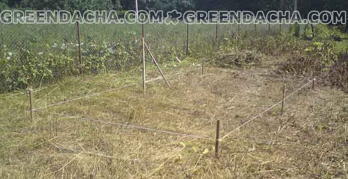 Выбор участка под строительство сарая.